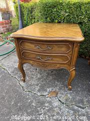 MaxSold Auction: Thomasville French Carved Large Nightstands Bedside End Table 5210 - Concord (California, USA) SELLER MANAGED Estate Sale Online Auction - Landana Drive