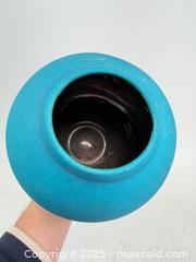 MaxSold Auction: Vintage George Smith 1989 blue pottery vase - Concord (California, USA) SELLER MANAGED Estate Sale Online Auction - Landana Drive