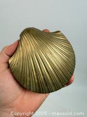 MaxSold Auction: Vintage MCM solid brass hinged seashell trinket dish - Concord (California, USA) SELLER MANAGED Estate Sale Online Auction - Landana Drive