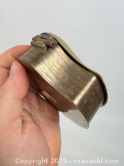 MaxSold Auction: Vintage MCM solid brass hinged seashell trinket dish - Concord (California, USA) SELLER MANAGED Estate Sale Online Auction - Landana Drive