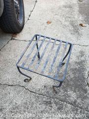 MaxSold Auction: Vintage metal plant stand/outdoor table - Concord (California, USA) SELLER MANAGED Estate Sale Online Auction - Landana Drive