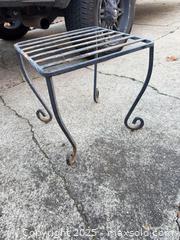 MaxSold Auction: Vintage metal plant stand/outdoor table - Concord (California, USA) SELLER MANAGED Estate Sale Online Auction - Landana Drive
