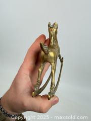 MaxSold Auction: Vintage, solid, brass rocking horse - Concord (California, USA) SELLER MANAGED Estate Sale Online Auction - Landana Drive