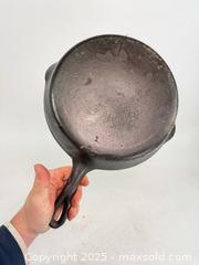 MaxSold Auction: Vintage unmarked Wagner? Number seven cast Iron Pan skillet. - Concord (California, USA) SELLER MANAGED Estate Sale Online Auction - Landana Drive