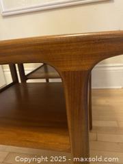 MaxSold Auction: Mid-Century Pair of Teak and walnut End Tables - Toronto (Ontario, Canada) SELLER MANAGED Downsizing Online Auction - Lamb Avenue