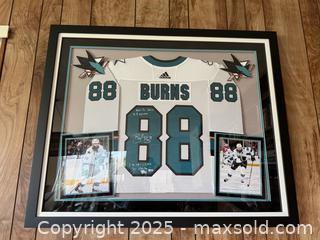 MaxSold Auction: Framed Signed Autographed Brent Burns San Jose Sharks Hockey Game Worn Jersey Display - San Jose (California, USA) SELLER MANAGED Estate Sale Online Auction -  Park Wilshire Drive