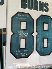 MaxSold Auction: Framed Signed Autographed Brent Burns San Jose Sharks Hockey Game Worn Jersey Display - San Jose (California, USA) SELLER MANAGED Estate Sale Online Auction -  Park Wilshire Drive