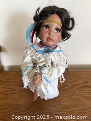 MaxSold Auction: Vintage Paradise Galleries Indigenous American Indian Porcelain Doll - San Jose (California, USA) SELLER MANAGED Estate Sale Online Auction -  Park Wilshire Drive