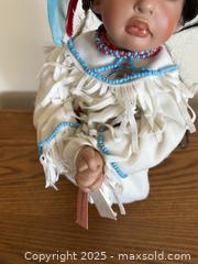 MaxSold Auction: Vintage Paradise Galleries Indigenous American Indian Porcelain Doll - San Jose (California, USA) SELLER MANAGED Estate Sale Online Auction -  Park Wilshire Drive