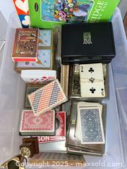 MaxSold Auction: Large Group of Playing Cards &#38; Bridge Accessories - San Jose (California, USA) PARTNER MANAGED Estate Sale Online Auction - Woodford Drive