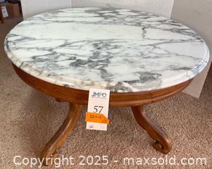 MaxSold Auction: Marble Top Coffee Table  - San Jose (California, USA) PARTNER MANAGED Estate Sale Online Auction - Woodford Drive
