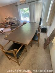 MaxSold Auction: MCM Dining Table &#38; Chairs - San Jose (California, USA) PARTNER MANAGED Estate Sale Online Auction - Woodford Drive