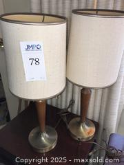 MaxSold Auction: MCM Pair of Lamps - San Jose (California, USA) PARTNER MANAGED Estate Sale Online Auction - Woodford Drive