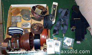 MaxSold Auction: Men&#39;s Belts &#38; Buckles - San Jose (California, USA) PARTNER MANAGED Estate Sale Online Auction - Woodford Drive