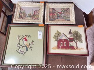 MaxSold Auction: Needlepoint Framed Art - San Jose (California, USA) PARTNER MANAGED Estate Sale Online Auction - Woodford Drive