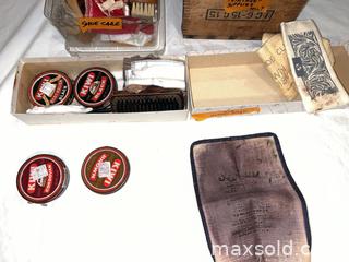 MaxSold Auction: Vintage Cleaning Supplies &#38; Shoe Shine - San Jose (California, USA) PARTNER MANAGED Estate Sale Online Auction - Woodford Drive