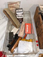 MaxSold Auction: Vintage Cleaning Supplies &#38; Shoe Shine - San Jose (California, USA) PARTNER MANAGED Estate Sale Online Auction - Woodford Drive