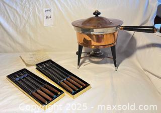 MaxSold Auction: Vintage Copper Fondue Set - San Jose (California, USA) PARTNER MANAGED Estate Sale Online Auction - Woodford Drive