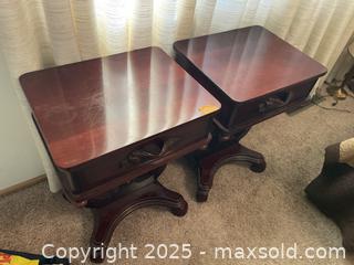 MaxSold Auction: Vintage Side Tables with Drawers - San Jose (California, USA) PARTNER MANAGED Estate Sale Online Auction - Woodford Drive