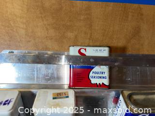 MaxSold Auction: Vintage Spice Containers - San Jose (California, USA) PARTNER MANAGED Estate Sale Online Auction - Woodford Drive