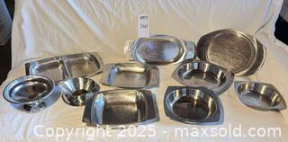 MaxSold Auction: Vintage Stainless Steel Serving Dishes - San Jose (California, USA) PARTNER MANAGED Estate Sale Online Auction - Woodford Drive