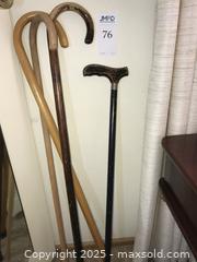 MaxSold Auction: Wooden Canes - San Jose (California, USA) PARTNER MANAGED Estate Sale Online Auction - Woodford Drive