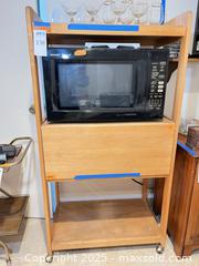 MaxSold Auction: Wooden Rolling Cart - San Jose (California, USA) PARTNER MANAGED Estate Sale Online Auction - Woodford Drive