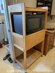 MaxSold Auction: Wooden Rolling Cart - San Jose (California, USA) PARTNER MANAGED Estate Sale Online Auction - Woodford Drive