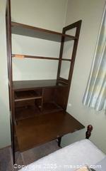 MaxSold Auction: Wooden Shelf with Secretary Desk - San Jose (California, USA) PARTNER MANAGED Estate Sale Online Auction - Woodford Drive
