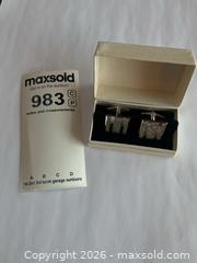 MaxSold Auction: White Gold Cufflinks - Kingston (Ontario, Canada) PARTNER MANAGED Downsizing Online Auction - Princess Street