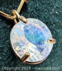 MaxSold Auction: 10K(0.48g),  GENUINE MOONSTONE 8MM PENDANT - Toronto (Ontario, Canada) PARTNER MANAGED Downsizing Online Auction - Queen Street East