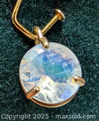 MaxSold Auction: 10K(0.48g),  GENUINE MOONSTONE 8MM PENDANT - Toronto (Ontario, Canada) PARTNER MANAGED Downsizing Online Auction - Queen Street East