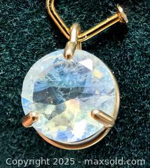 MaxSold Auction: 10K(0.48g),  GENUINE MOONSTONE 8MM PENDANT - Toronto (Ontario, Canada) PARTNER MANAGED Downsizing Online Auction - Queen Street East