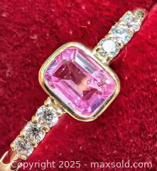 MaxSold Auction: 10K(1.35g),  PINK SAPPHIRE (0.5ct), DIAMOND (0.06ct) SIZE 6 RING - Toronto (Ontario, Canada) PARTNER MANAGED Downsizing Online Auction - Queen Street East