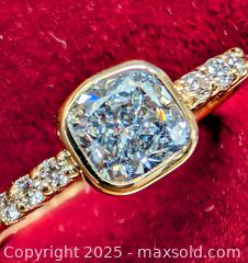 MaxSold Auction: 10K(1.5g),  LAB BLUE DIAMOND (0.9+0.06ct) SIZE 6.5 RING - Toronto (Ontario, Canada) PARTNER MANAGED Downsizing Online Auction - Queen Street East