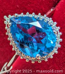 MaxSold Auction: 10K(1.85g),  BLUE TOPAZ (1.5ct)SIZE 7.5 RING - Toronto (Ontario, Canada) PARTNER MANAGED Downsizing Online Auction - Queen Street East