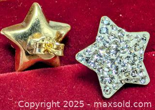 MaxSold Auction: 10K(1.8g),  CRYSTAL STAR EARRING - Toronto (Ontario, Canada) PARTNER MANAGED Downsizing Online Auction - Queen Street East