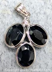 MaxSold Auction: 14K(1.62g),  GENUINE SAPPHIRE (APP 5ct), DIAMOND (0.02ct) PENDANT - Toronto (Ontario, Canada) PARTNER MANAGED Downsizing Online Auction - Queen Street East