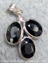 MaxSold Auction: 14K(1.62g),  GENUINE SAPPHIRE (APP 5ct), DIAMOND (0.02ct) PENDANT - Toronto (Ontario, Canada) PARTNER MANAGED Downsizing Online Auction - Queen Street East