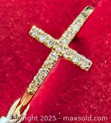 MaxSold Auction: Certified 14K(1.2g),  NATURAL DIAMOND (0.05ct) SIZE 6.75 RING - Toronto (Ontario, Canada) PARTNER MANAGED Downsizing Online Auction - Queen Street East