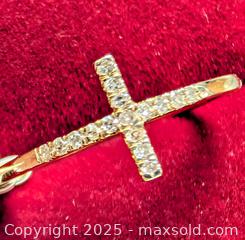 MaxSold Auction: Certified 14K(1.2g),  NATURAL DIAMOND (0.05ct) SIZE 6.75 RING - Toronto (Ontario, Canada) PARTNER MANAGED Downsizing Online Auction - Queen Street East