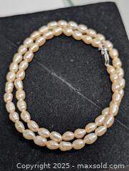 MaxSold Auction: F.W. Pearl W/Silver Clasp Necklace,14&#34; - Toronto (Ontario, Canada) PARTNER MANAGED Downsizing Online Auction - Queen Street East