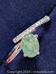 MaxSold Auction: Silver(2.07g) EmeraldCZ Ring,size 7.5 - Toronto (Ontario, Canada) PARTNER MANAGED Downsizing Online Auction - Queen Street East