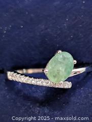 MaxSold Auction: Silver(2.07g) EmeraldCZ Ring,size 7.5 - Toronto (Ontario, Canada) PARTNER MANAGED Downsizing Online Auction - Queen Street East
