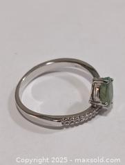 MaxSold Auction: Silver(2.07g) EmeraldCZ Ring,size 7.5 - Toronto (Ontario, Canada) PARTNER MANAGED Downsizing Online Auction - Queen Street East
