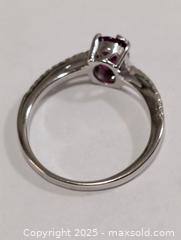 MaxSold Auction: Silver(2.21g)RubyCZ Ring,size 7  - Toronto (Ontario, Canada) PARTNER MANAGED Downsizing Online Auction - Queen Street East