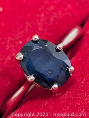 MaxSold Auction: Silver(2.22g) Sapphire Ring,size 7  - Toronto (Ontario, Canada) PARTNER MANAGED Downsizing Online Auction - Queen Street East