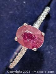 MaxSold Auction: Silver(2.43g)RubyCZ Ring,size 9  - Toronto (Ontario, Canada) PARTNER MANAGED Downsizing Online Auction - Queen Street East