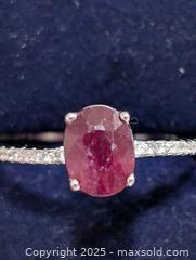 MaxSold Auction: Silver(2.43g)RubyCZ Ring,size 9  - Toronto (Ontario, Canada) PARTNER MANAGED Downsizing Online Auction - Queen Street East