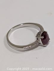 MaxSold Auction: Silver(2.43g)RubyCZ Ring,size 9  - Toronto (Ontario, Canada) PARTNER MANAGED Downsizing Online Auction - Queen Street East